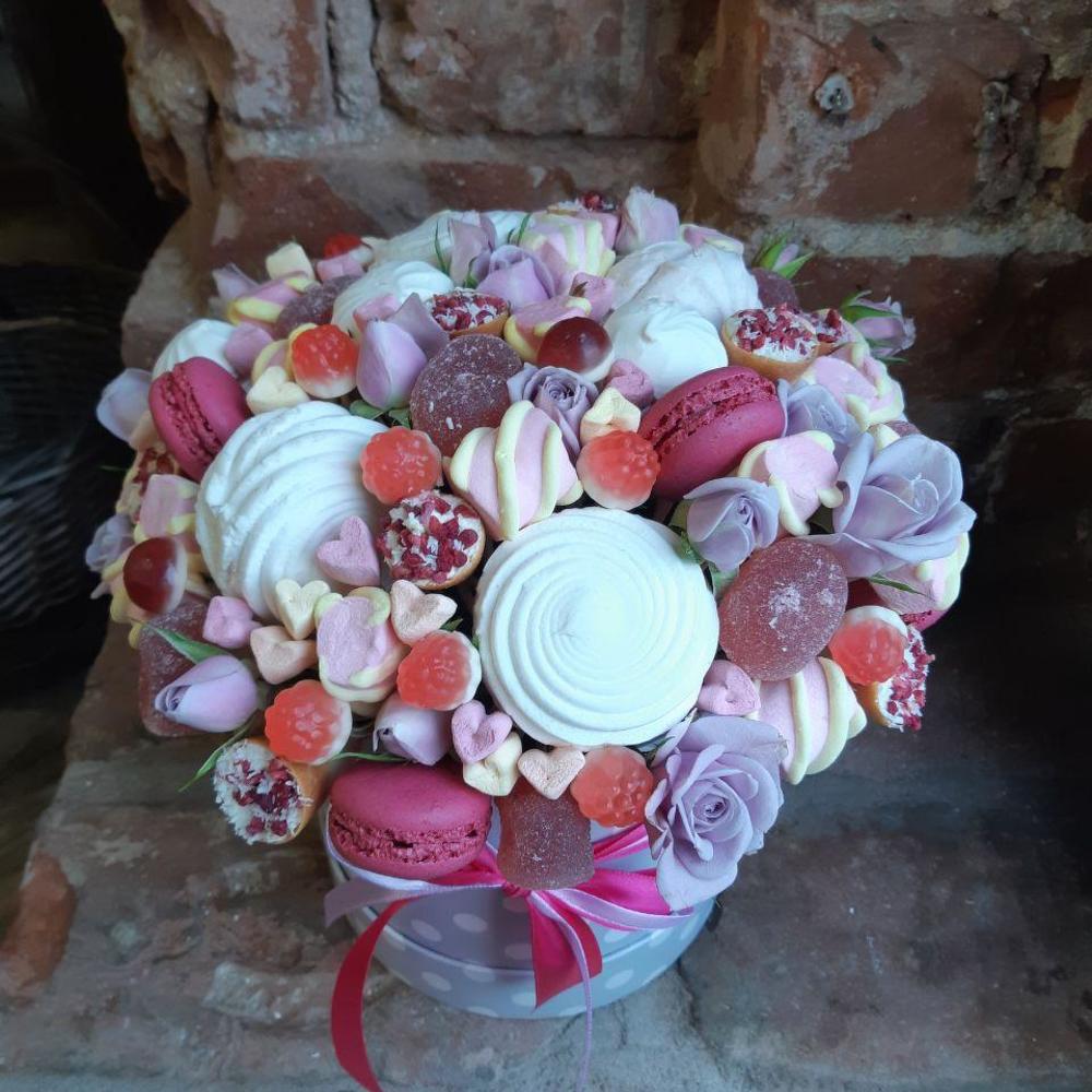 Съедобный букет из зефира Съедобный букет из зефира